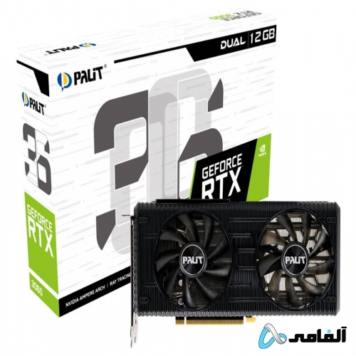 کارت گرافیک Palit GeForce RTX 3060 DUAL حافظه 12 گیگابایت